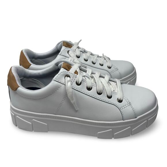 New Sperry Mens Winslow LACE to Toe Sneaker White Leather sz 8 - Picture 1 of 8